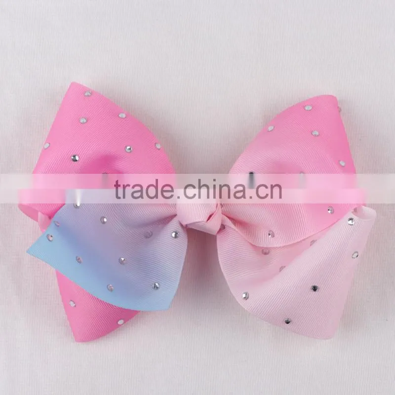 8 inch Boutique Ribbon Hair Bows For Baby Girls