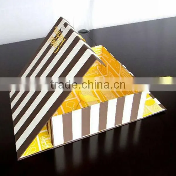 Folding Wine Box Black PU Leather Magnet Closure Manfacturer