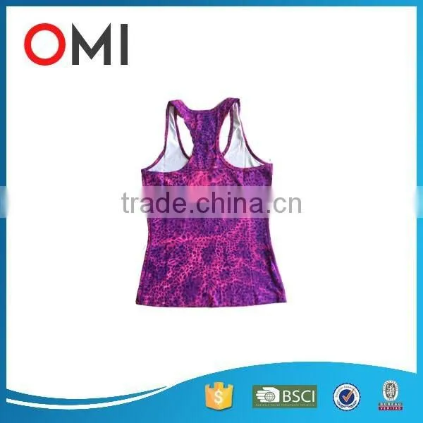 2016 Newest Design High Quality Women Fitness Yoga Wear Nylon Spandex Wholesale Running Singlet Yoga Tank Top