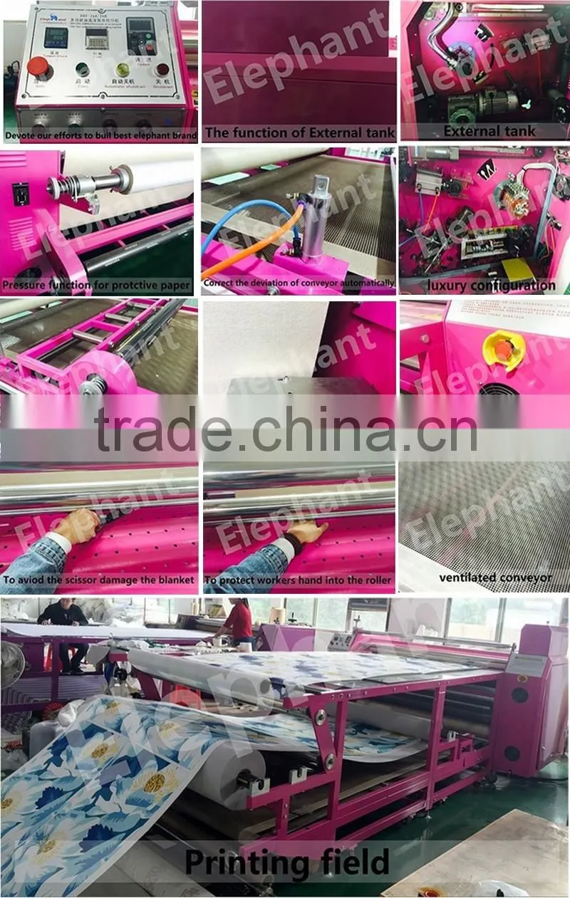 Roll to roll sublimation heat press machine heat transfer roller machine DBX-1700