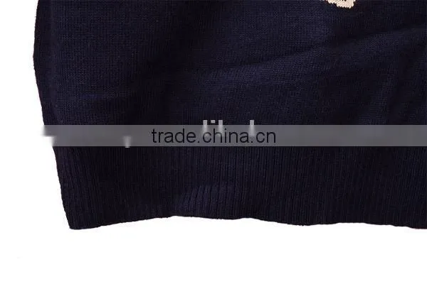 Fashion Glasses Child Jacquard Sweater Knitting Patterns Children Pullover