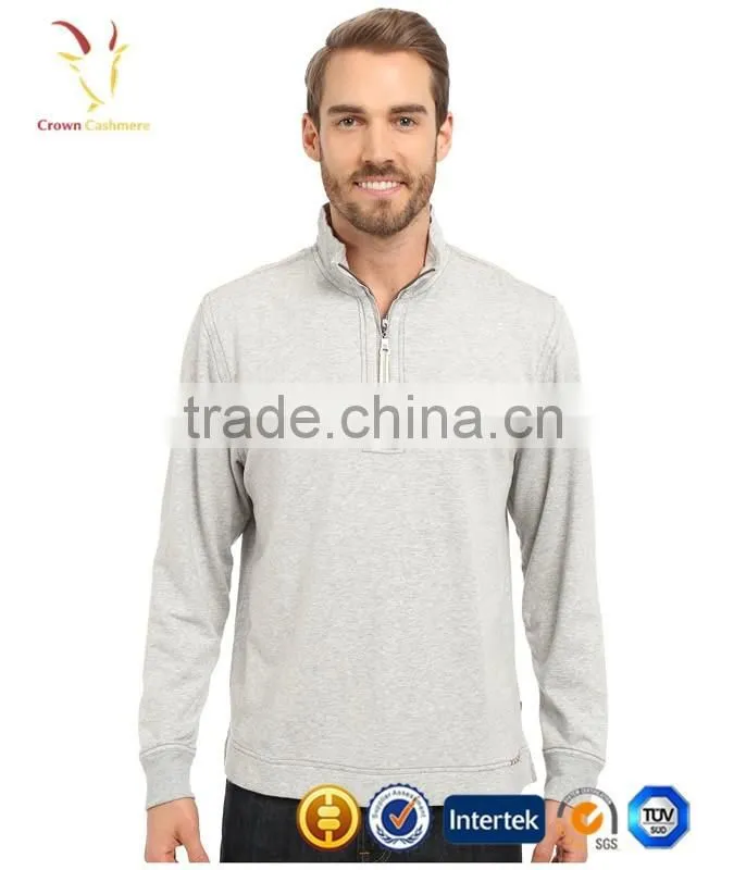 Winter Pullover Thick 1/4 Zip Up Knitted Men Sweater