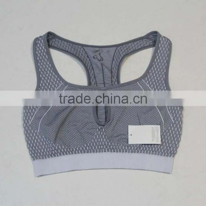 2014 New Style Breathable and Light Seamless Knitting Seamless Women Sport Bra