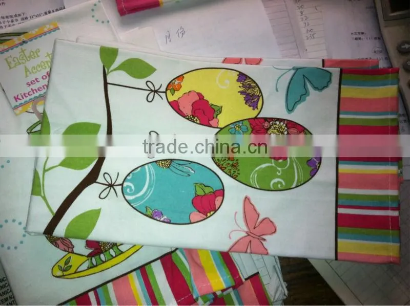 bright colour custom printed kitchen towels in cheap price
