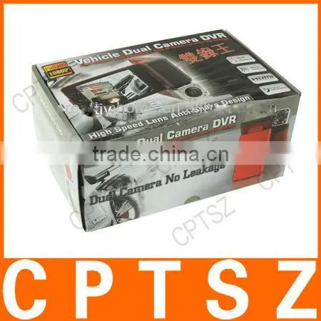 X5000 1080P Full HD 2.5 inch Screen Vehicle Dual Camera DVR with Remote Control