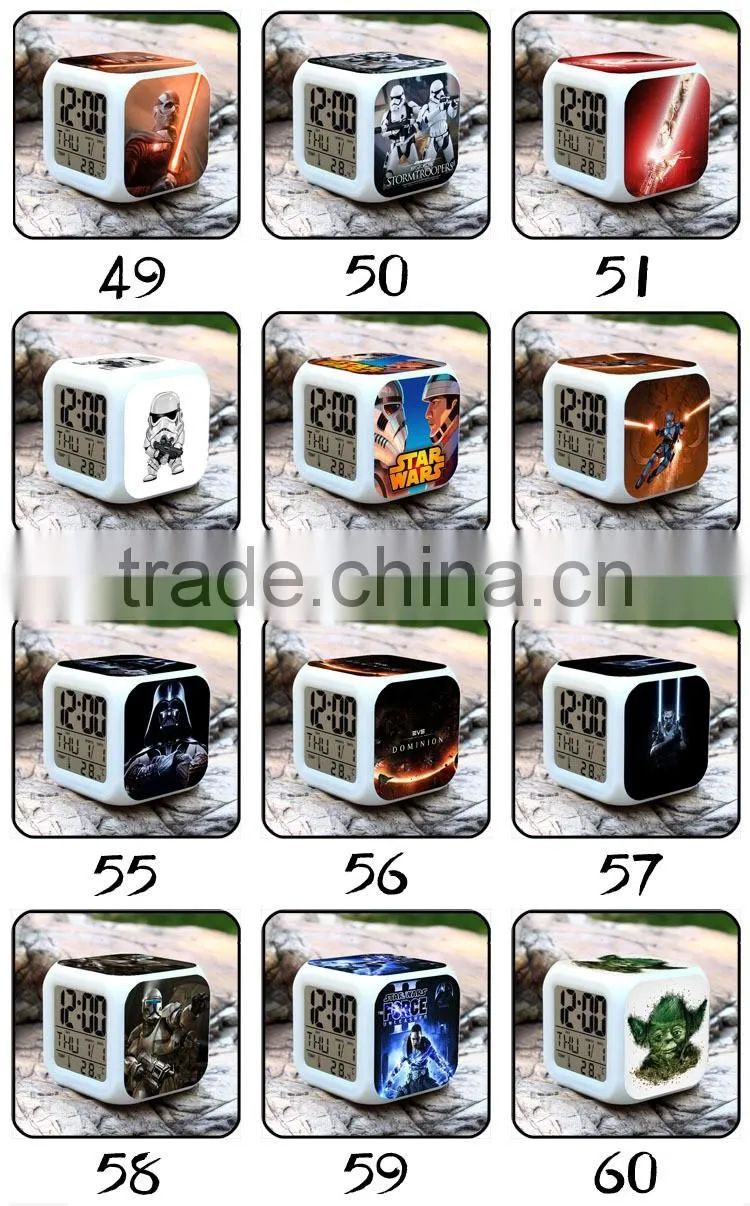 Hot Movie Zootopia LED Alarm Clock, Wide Hopps Digital Alarm Clock, Zootopia Cartoon Clock for Kids