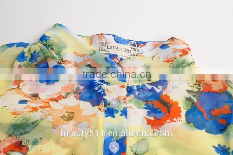A blouse with a blouse and a short-sleeved chiffon shirt SD94