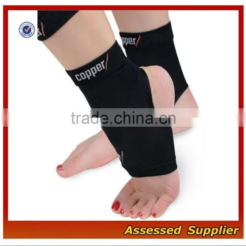 Custom Copper Wear Copper Compression Ankle Sleeve Copper Ankle Support One Pair MLL725