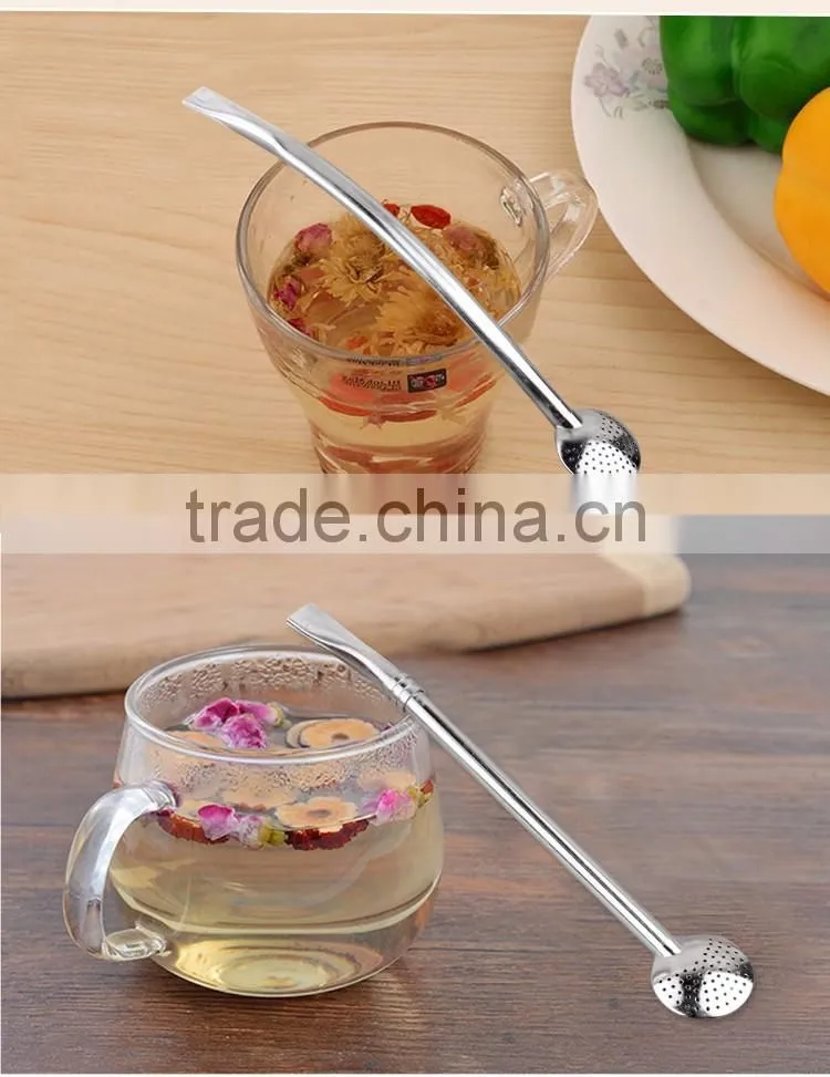 High Quality Stainless Steel Drinking Straw,Filter Metal Straw With Round Head