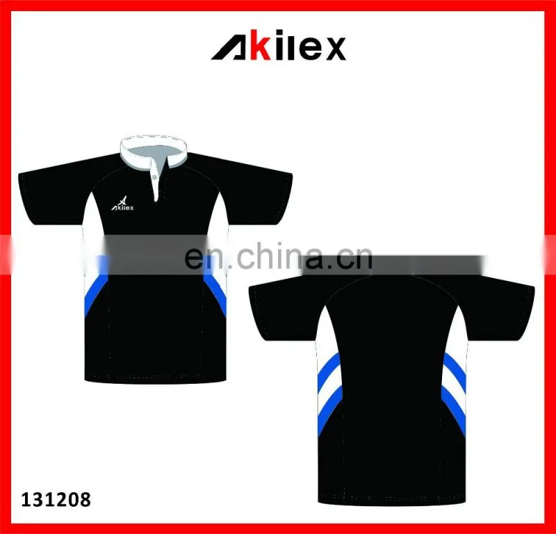2016 sublimation rubgy jersey with free custom design