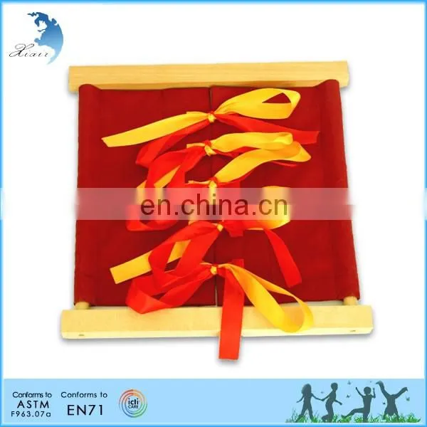 promotion Chinese style kindergarten educational montessori wooden children toys Belt Fastening Dressing Frame frame toy 2013
