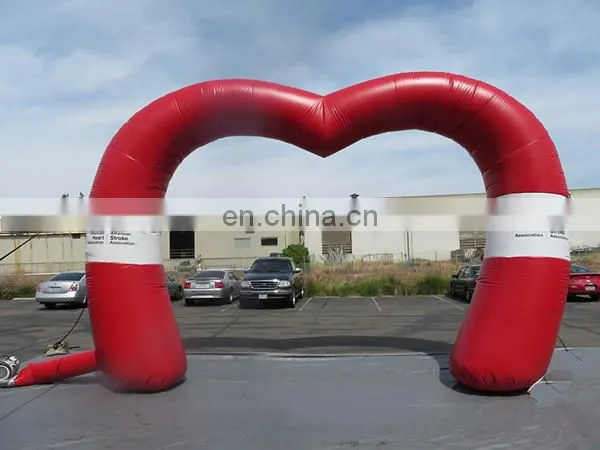 Hot sale inflatable heart shaped wedding arch for wedding