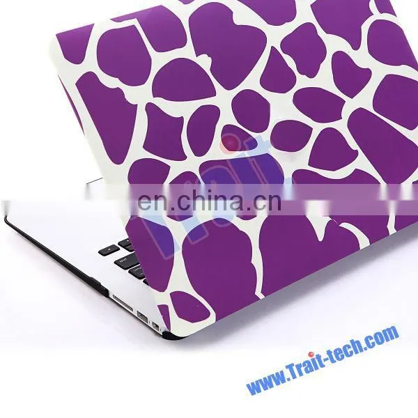 Popular Folio Plastic Protective Hard Shell Case For Apple Macbook Air 13 inch