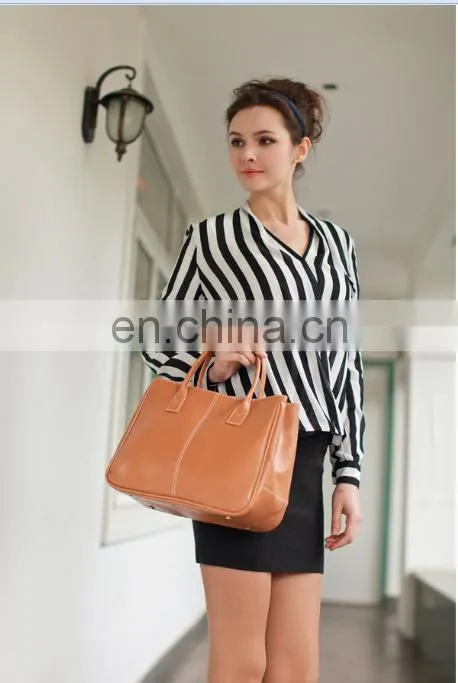 Korea Style Fashion Women PU Zipper Ladies Handbag