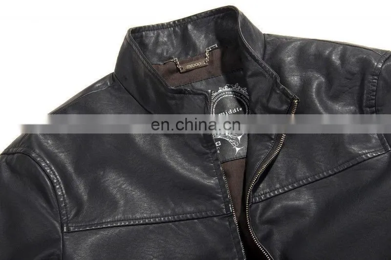 HOT BALCK MEN'S Lamb Skin leather classic jacket Coat