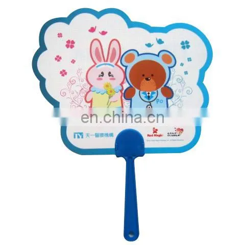 high-quality advertise brand custom person fold fan wholesal