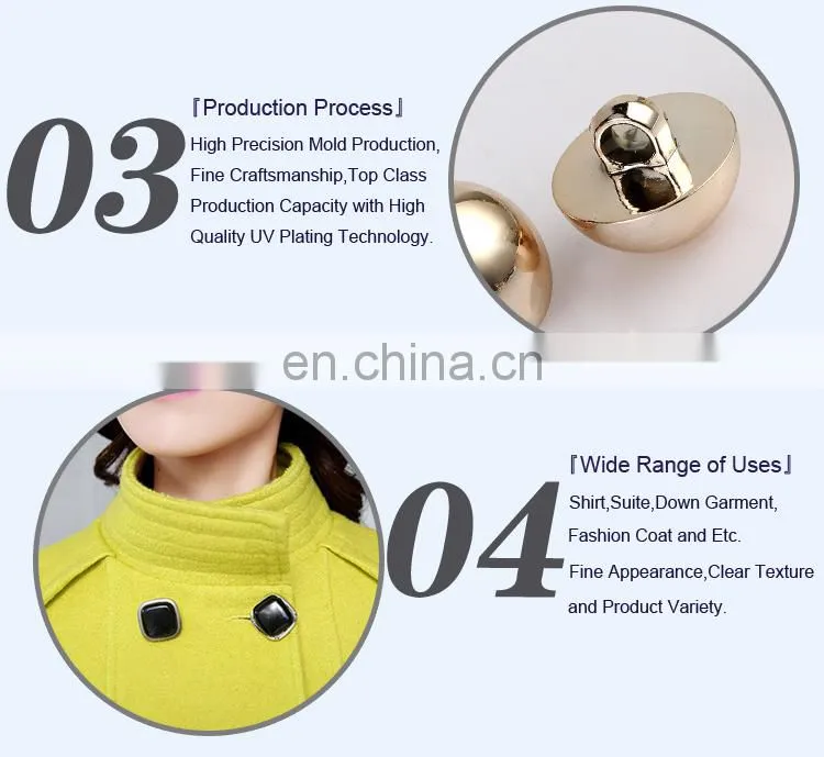 ABS Gold Plating Shank Button BA60401