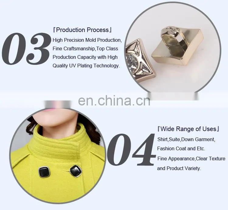 ABS Plastic Rhinestone Button BA60157