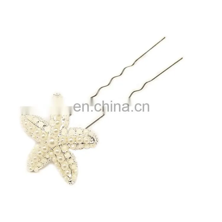 New fashion Pearl Flower Hair Jewelry Crystal Rhinestone Wedding Prom Hair Pins
