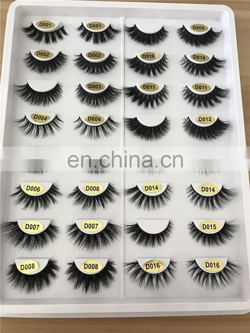 D013 3d mink eyelashes wholesale custom made eyelashes