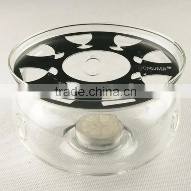 Glass Teaset,Glass Teapot + 6 Glass Cup + Warmer