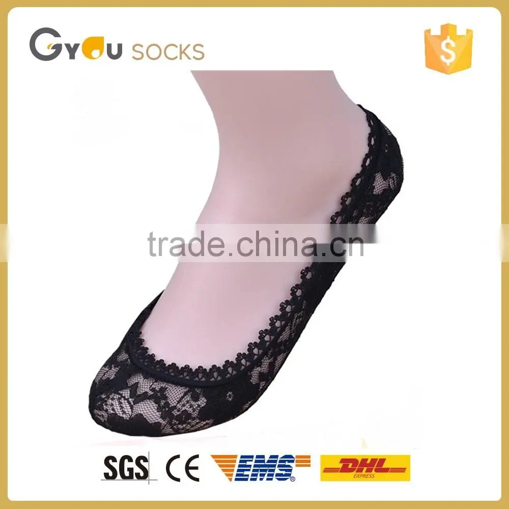 2016 Hot selling sexy women Lace invisable socks with cheap price