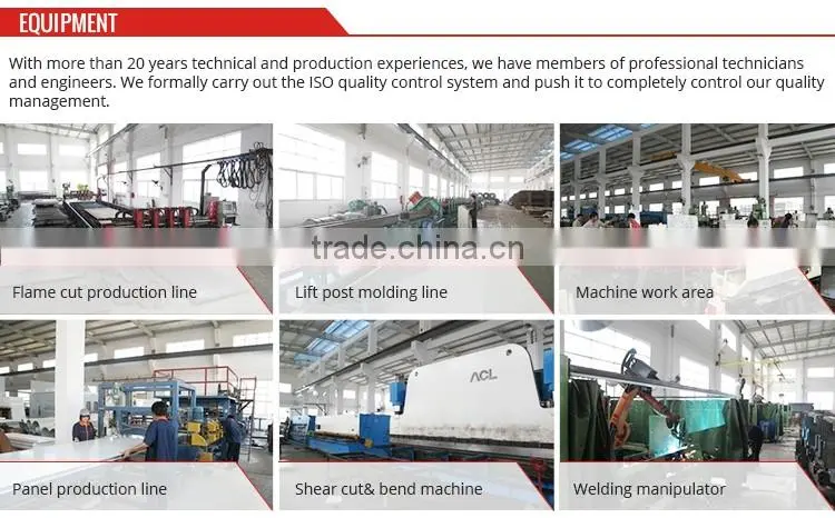 GUANGLI Durable Safe Four post Car Lift Hydraulic Garage Car Lift