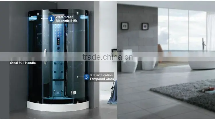 High Quality Acrylic Wet Steam Room Hinge Door Shower Room K-7039
