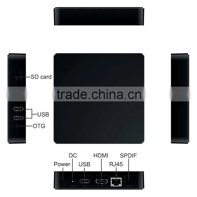 2016 Tronsmart Orion R68 Meta Android TV Box RK3368 Octa-core CPU Android 5.1 Lollipop 2G/16G HDMI2.0 H.265 2.4/5GHz WiFi 4K