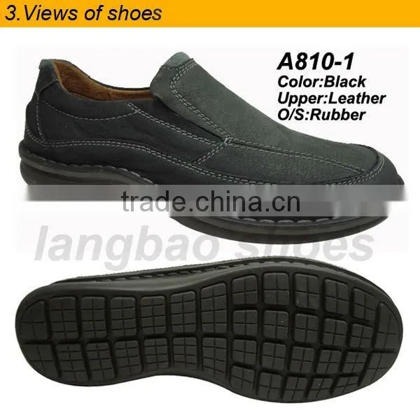 Abrasion Resistance Low Heel Cow leather Shoes For Men