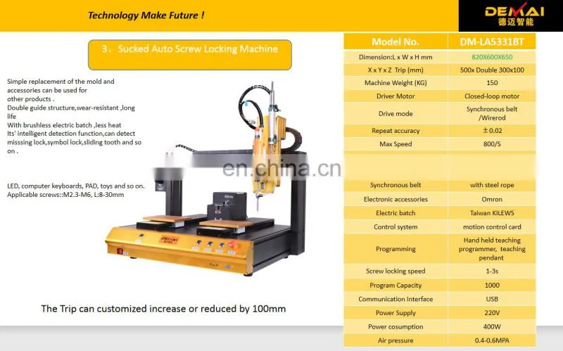 High Speed fastening automatic screw fitting machine