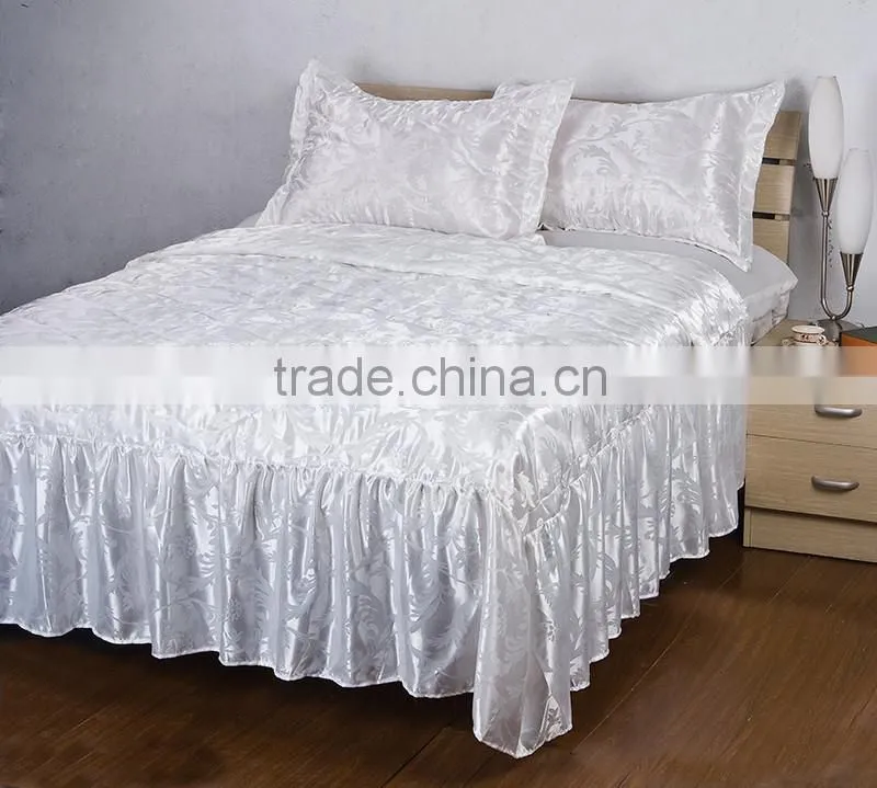 4PCS Factory Wholesale Cheap Price Faux Silk Fabric Bed Sheet/Bedding On Sale