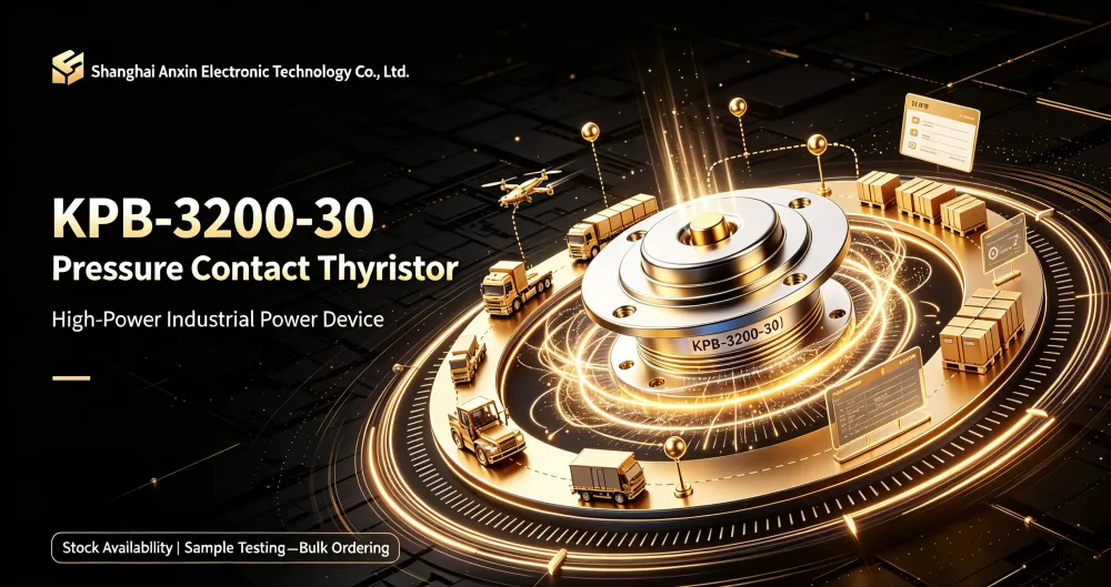 KPB-3200-30 press-fit thyristor available in stock, core component of high-power industrial power de