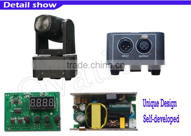 Guangzhou mini Led moving head stage 10W RGBW light beam