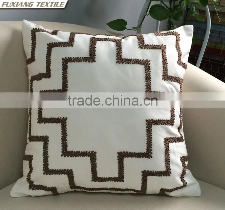 applique embroider pillow