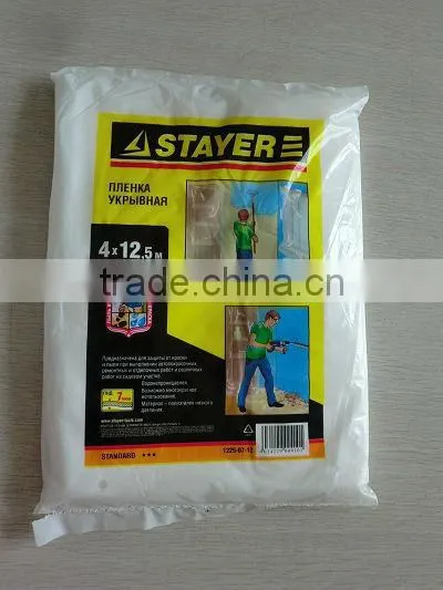 manufacture polythene plastic decorating dust sheets