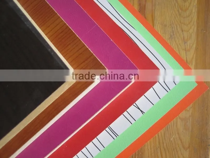 standard size raw/melamine mdf board