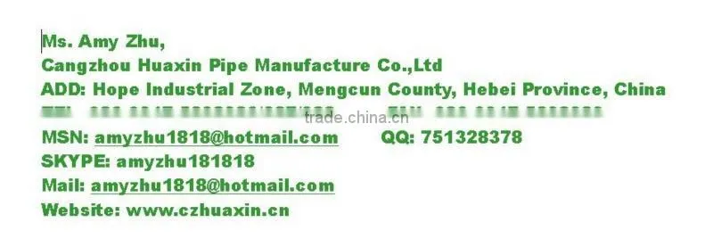 API 5L Steel Pipe ASTM A106 Grade B Sch40 20#