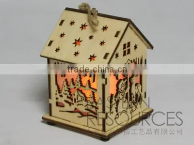 Laser Cutting LED Christmas House Light