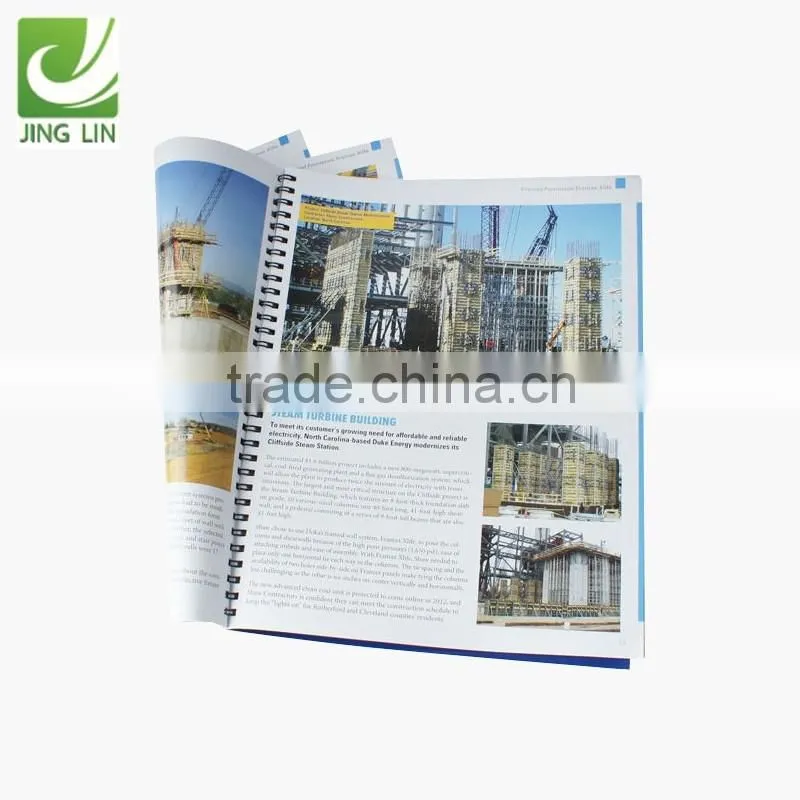 Promotional wire o binding book printing wholesale