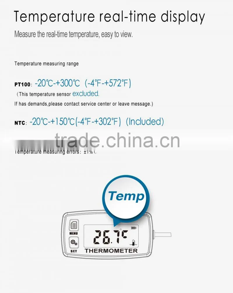 Runleader RL-TM003 TEMP METER thermometer temperature meter for motorcycle snowmobile concrete mixer truck drilling machine