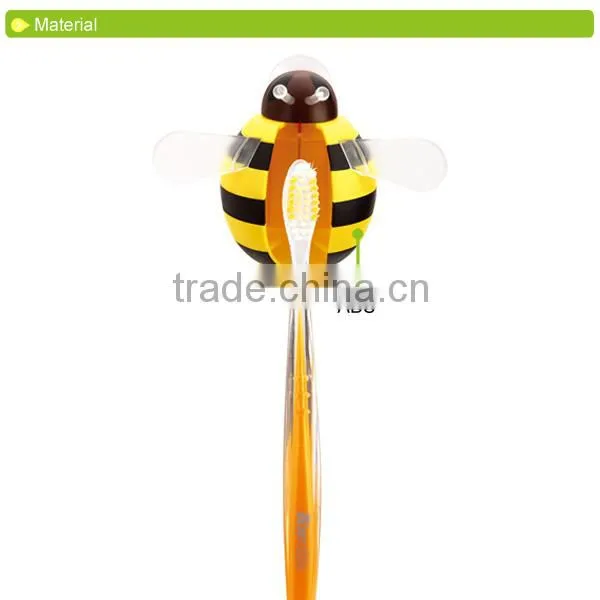 D461 Animal Product Bee Kids Toothbrush Holder With Suction Cup Cheap Bathroom Accessories