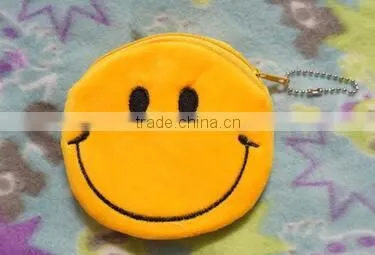 Emoji wallet/13 styles cheap fancy emoji coin purse/plush emoji small coin purse