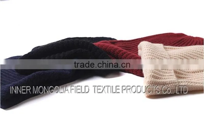 Knitted Pattern and Beanie Winter Hat Type knitted hat