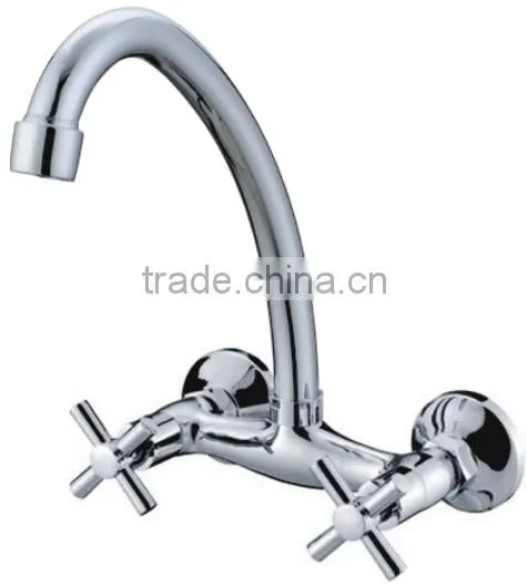 Wall mount stainless steel tube faucet