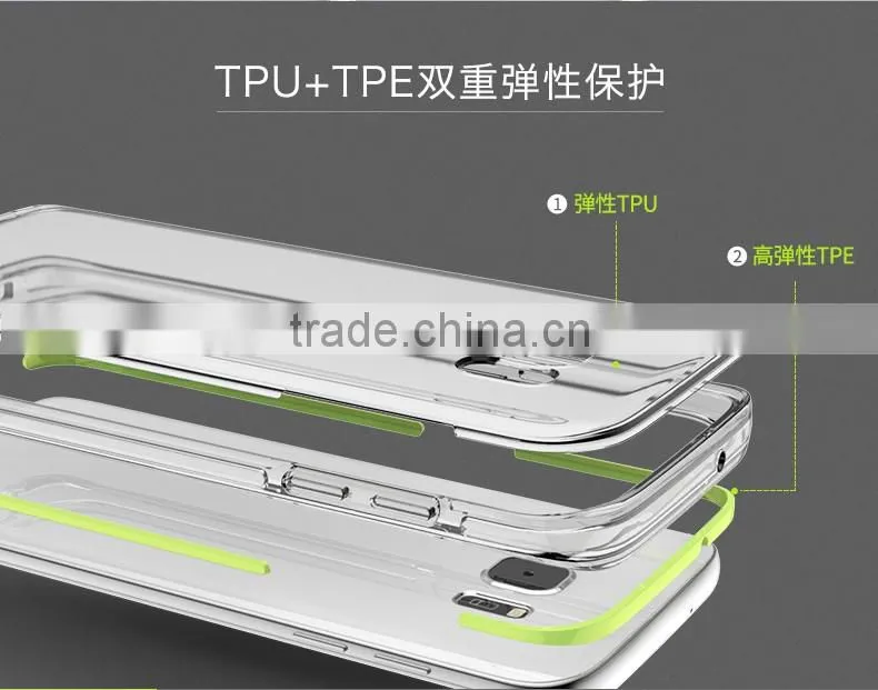 ROCK Guard Series soft TPU case for S7 edge clear shockproof TPE full back cover for S7 edge