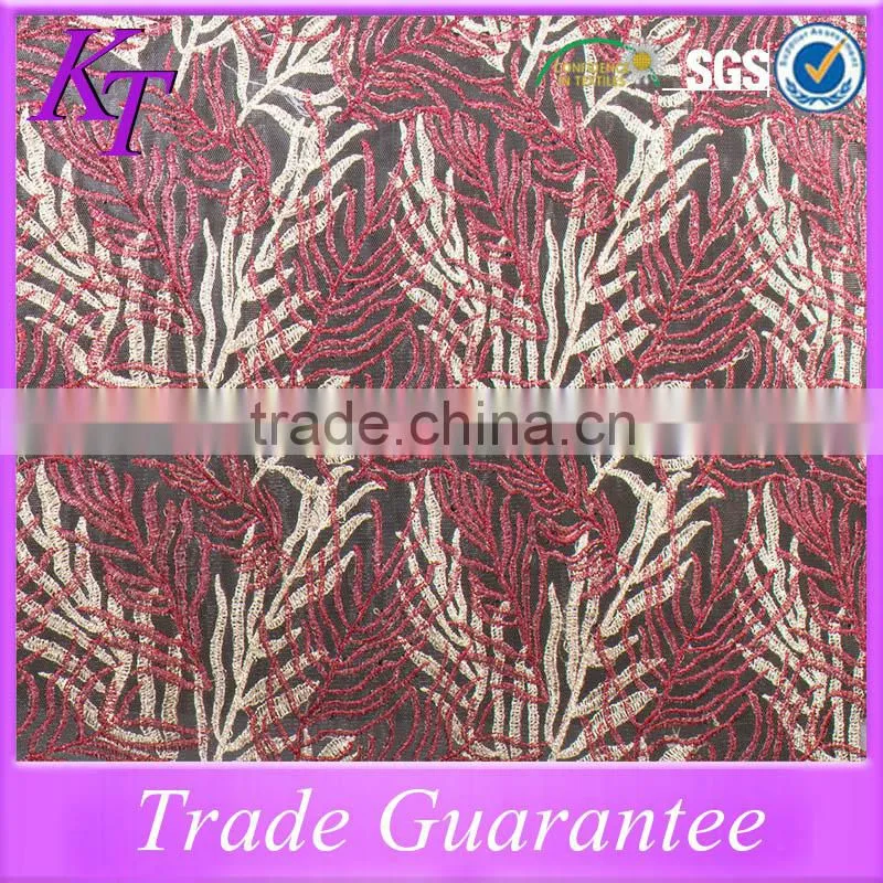 2015 Factory sales new style mesh embroidery design