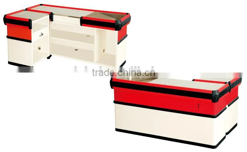 2015 Supermarket Checkout Counter with conveyor belt