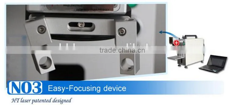 Huahai laser 20W fiber laser marking machine for metal on promotion