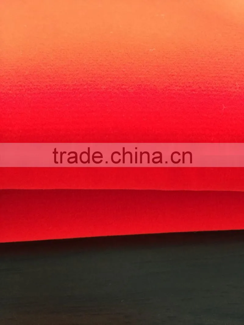red knitted polyester flock fabric